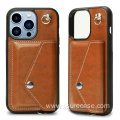 Phone Case with Strap Leather Phone Card Holder